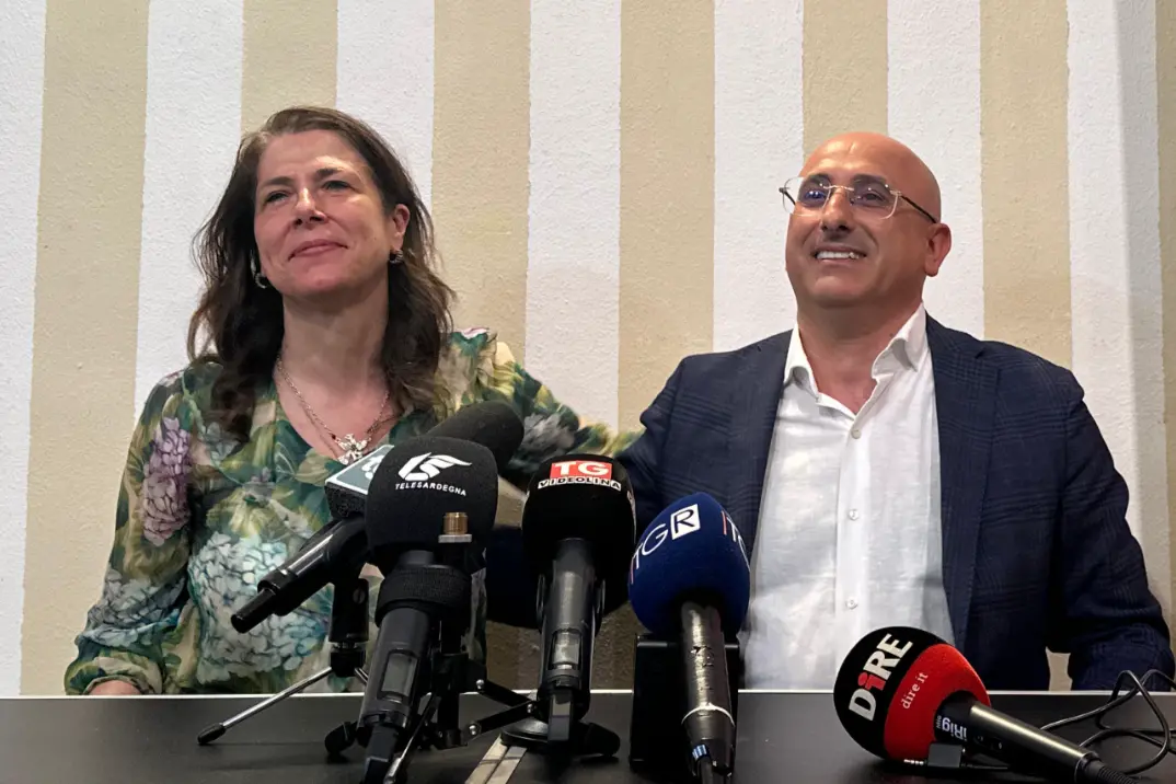 Fenu con Alessandra Todde (Ufficio Stampa)