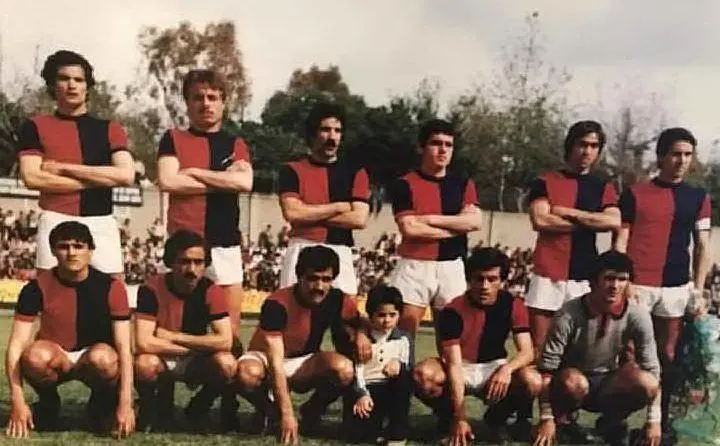 Il Porto Torres calcio prima della gara (foto concessa da Marco Fiori)