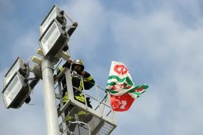 La protesta dei dipendenti a Fenosu -  Foto Alessandra Chergia