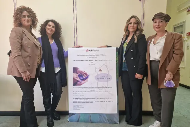 La giornata del Fiocchetto Lilla a Sassari (foto concessa)