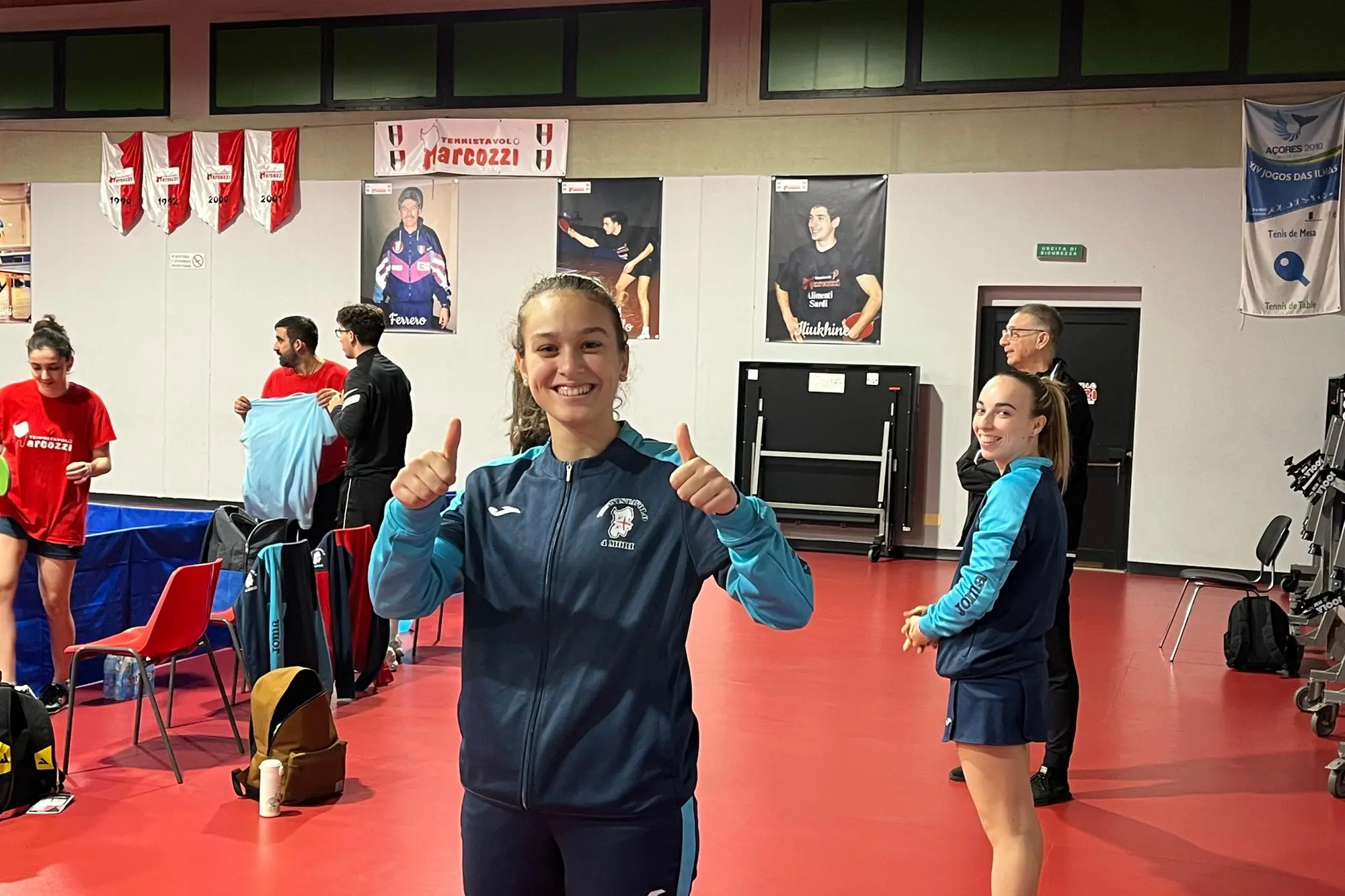 Miriam Carnovale, in primo piano, vestirà per la seconda stagione la maglia del Quattro Mori (Foto M.C.)