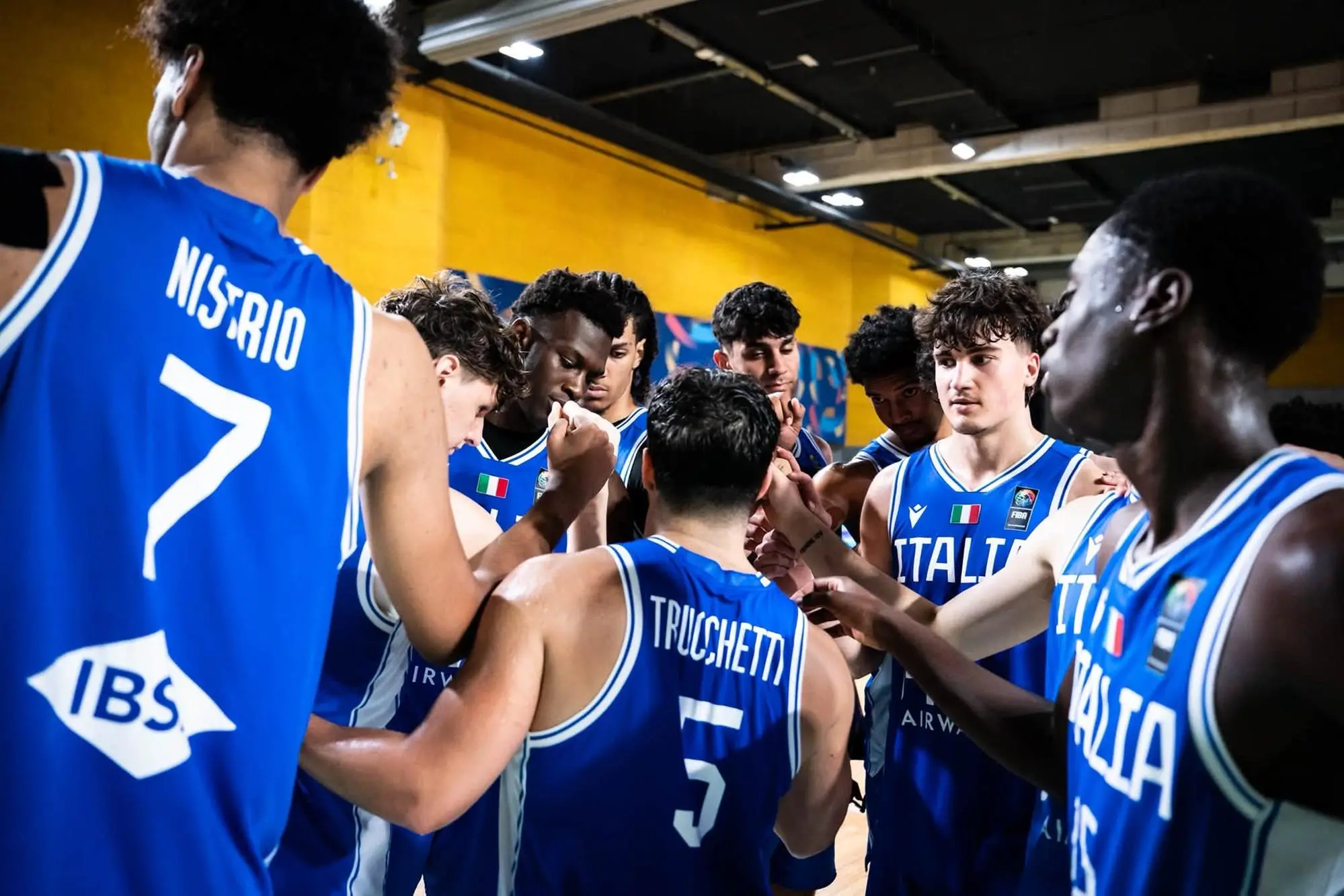 Trucchetti con 22 punti trascina l'Italia alla vittoria 96-69 sulla Romania Italia U20 vittoriosa (foto Italbasket-Dragana Stj)