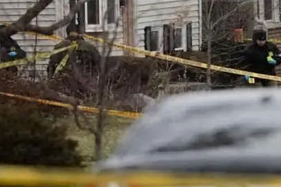Poliziotti a Columbus (foto da Twitter)