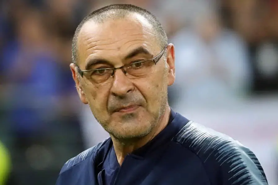 L'allenatore della Juventus Maurizio Sarri (Ansa)