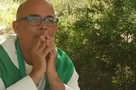 Padre Gabriele Biccai (foto Serreli)