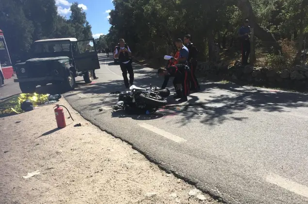 L'incidente a Buddusò (foto L'Unione Sarda - Tellini)