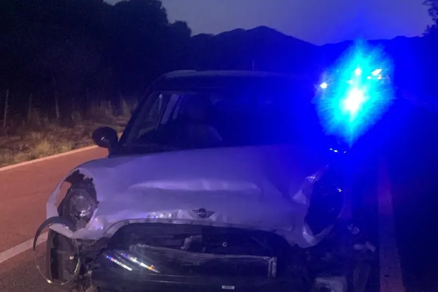 La Mini Cooper coinvolta nell'incidente