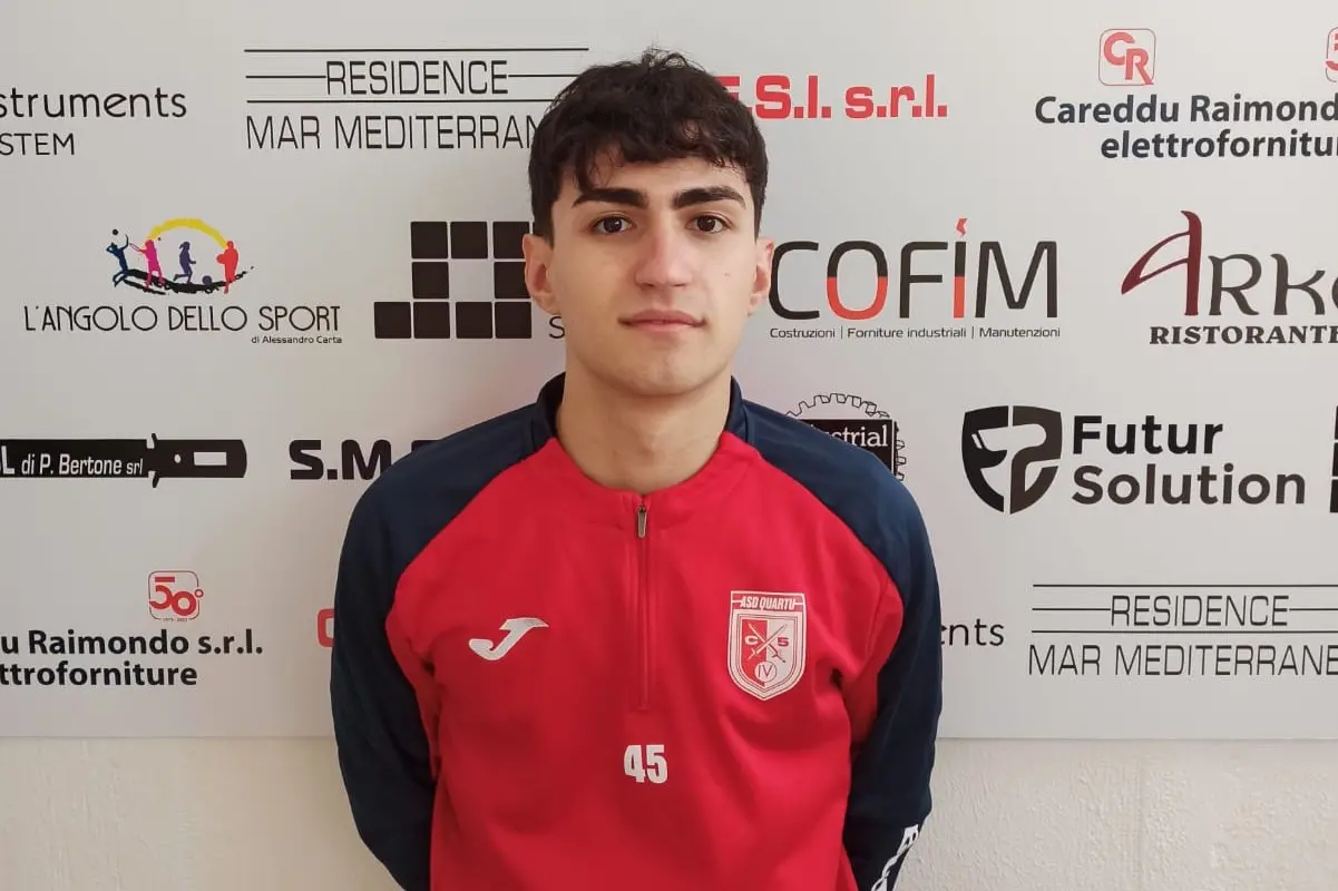 Daniele Sau, giocatore del Quartu C5 (foto Accardi)