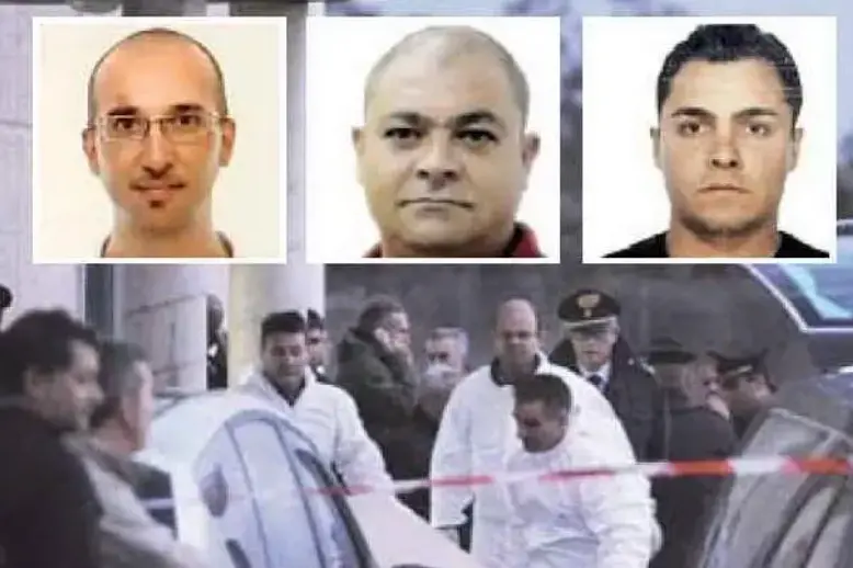 Le vittime del massacro di Villacidro (archivio L'Unione Sarda)