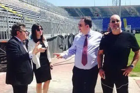 Luca Silvestrone e Meis al Sant'Elia