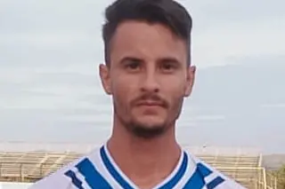 Il centrocampista 29enne del Tempio, Stefano Demurtas (foto G.Pischedda)