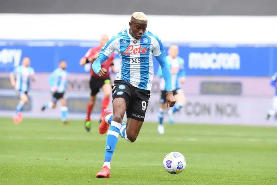 Osimhen (foto Twitter-Napoli Calcio)