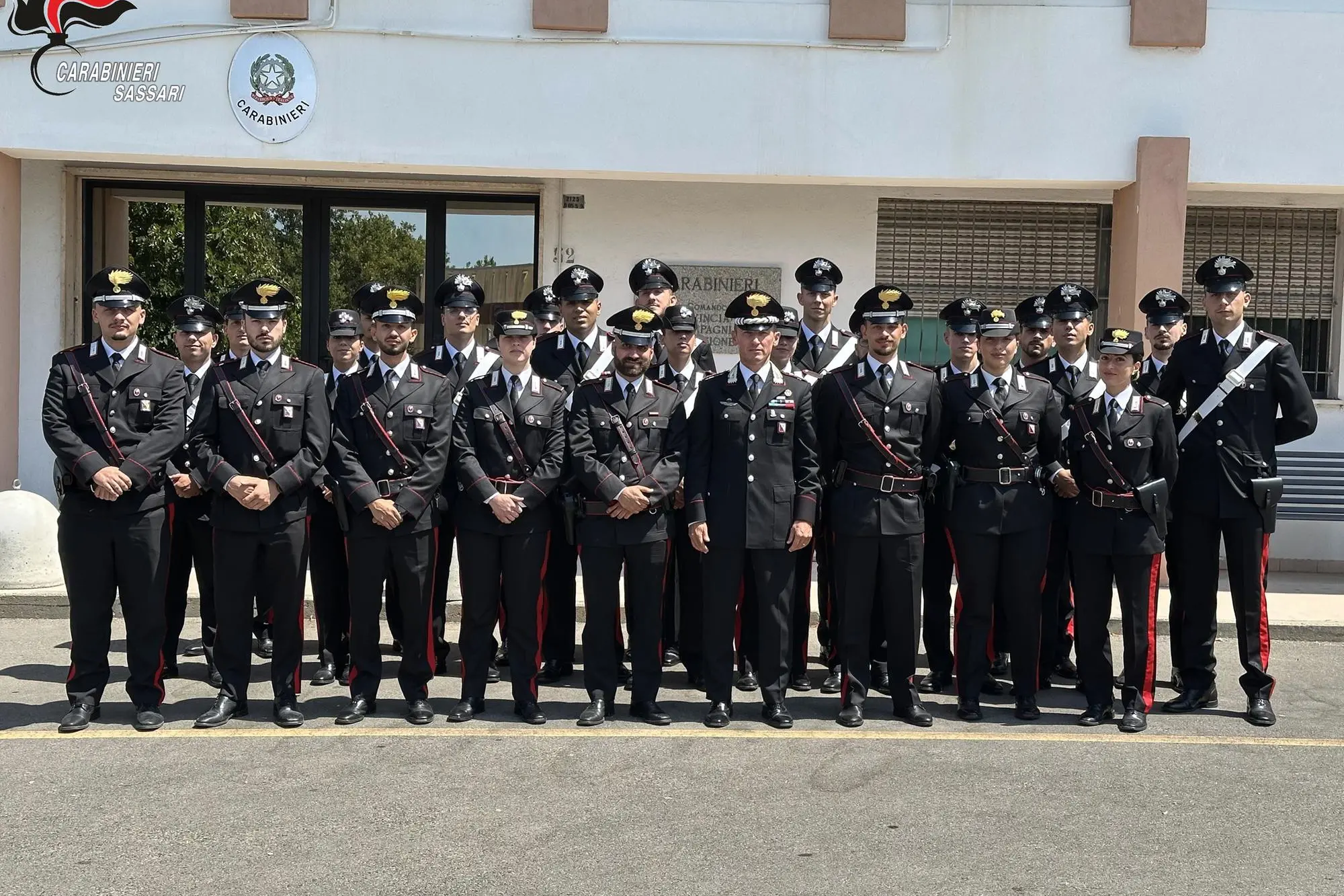 I carabinieri assegnati al Comando provinciale dell'Arma