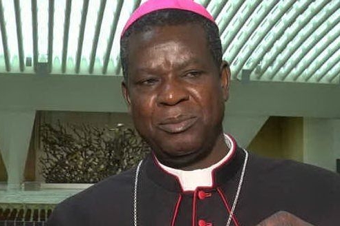 L'arcivescovo Samuel Kleda (foto da frame video)