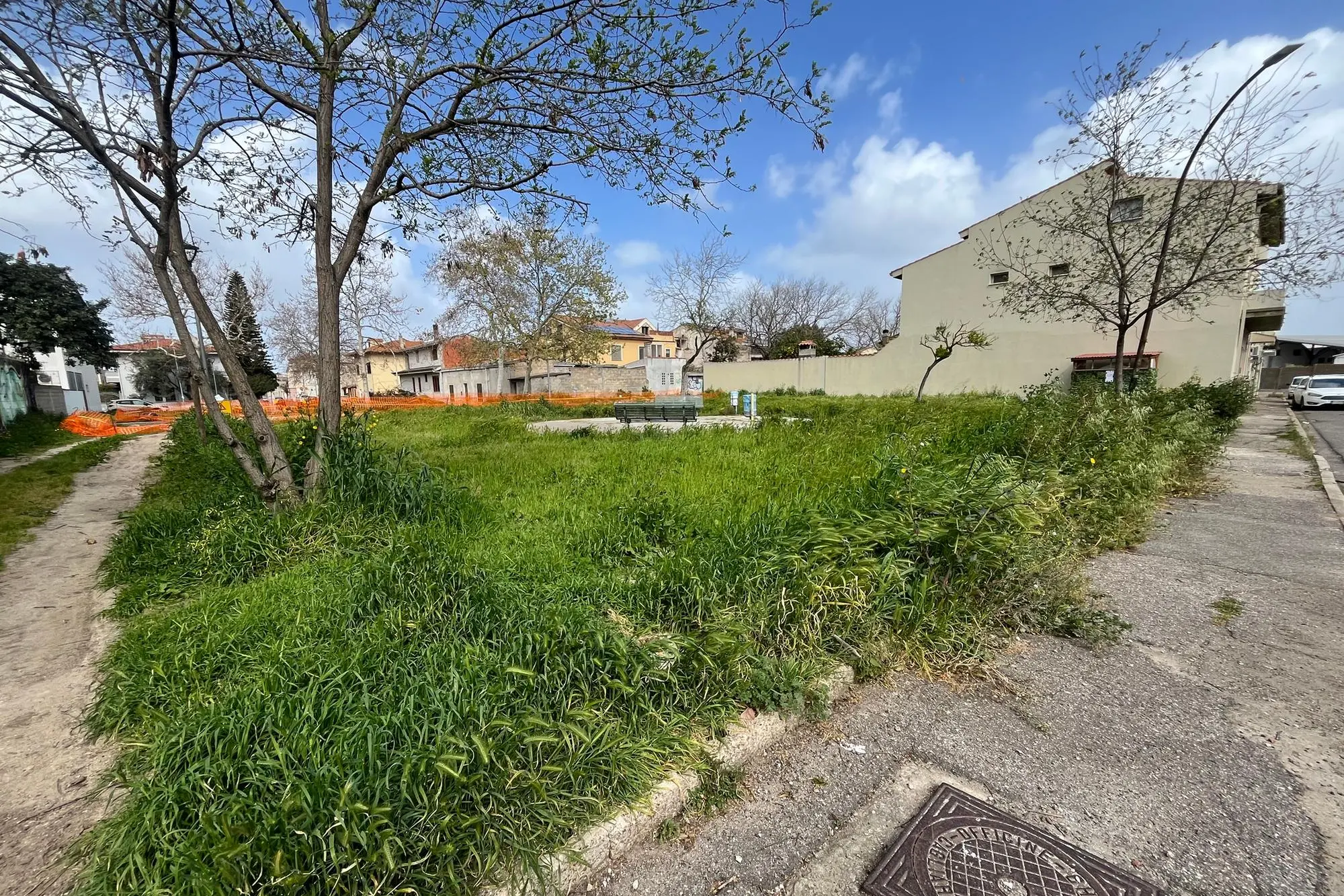 Erbacce in via Isili (foto Guarna)