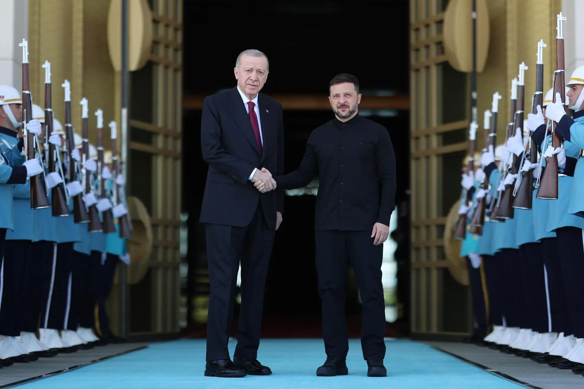 Zelensky e Erdogan (Ansa)