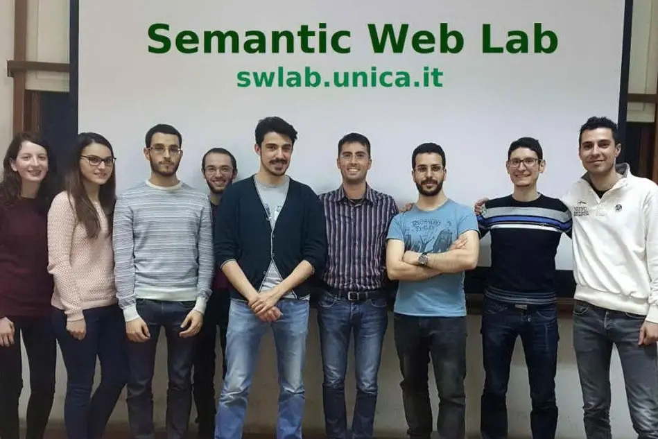 Il team di Cagliari del Semantic Web Lab (foto @UniCa)