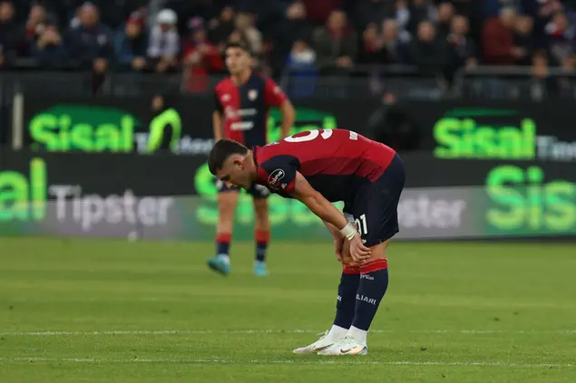 Roberto Piccoli dopo la sconfitta con l'Atalanta (Foto Murru)