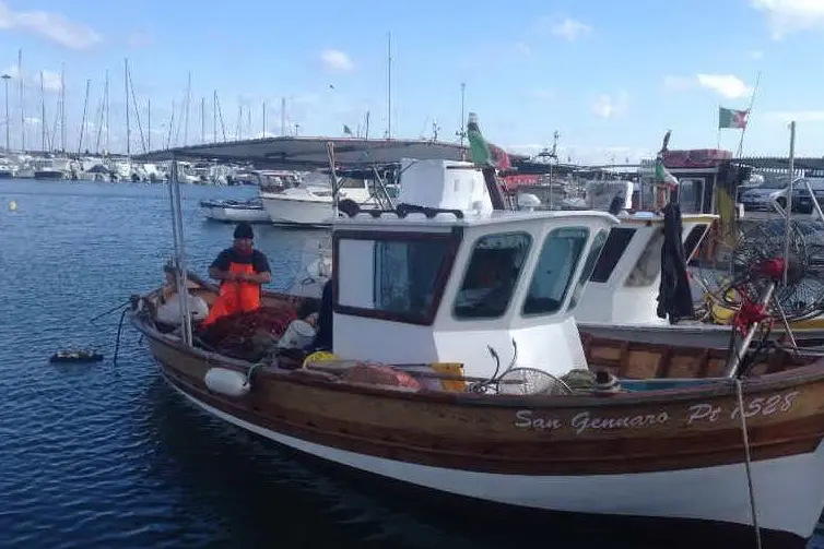 Pescatori a Porto Torres (foto L'Unione Sarda - Pala)