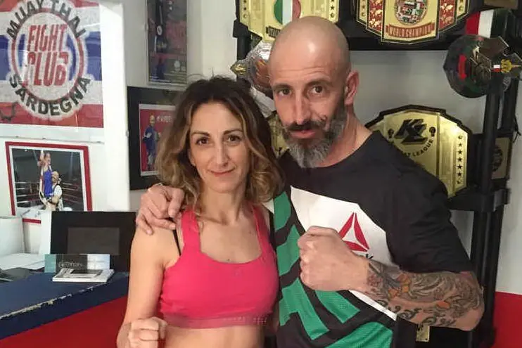 Sara Donghi con il suo allenatore Angelo Tarantini