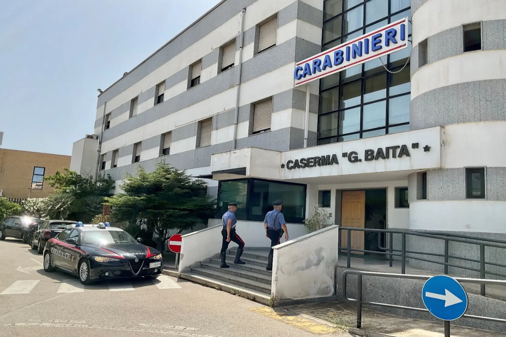 La caserma dei carabinieri di Alghero