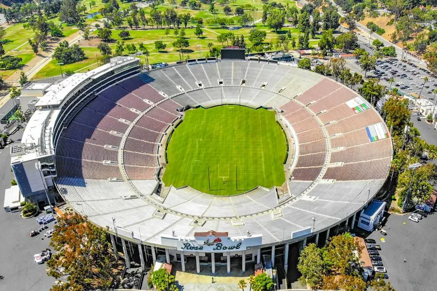 La partita viene disputata nello stadio Rose Bowl di Pasadena (foto Wikipedia)