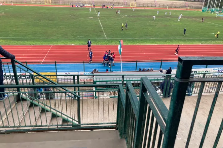 Il campo sportivo della Cittadella a Porto Torres (foto Pala)