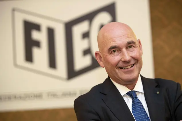 Il presidente della Fieg, Andrea Riffeser Monti (Ansa)
