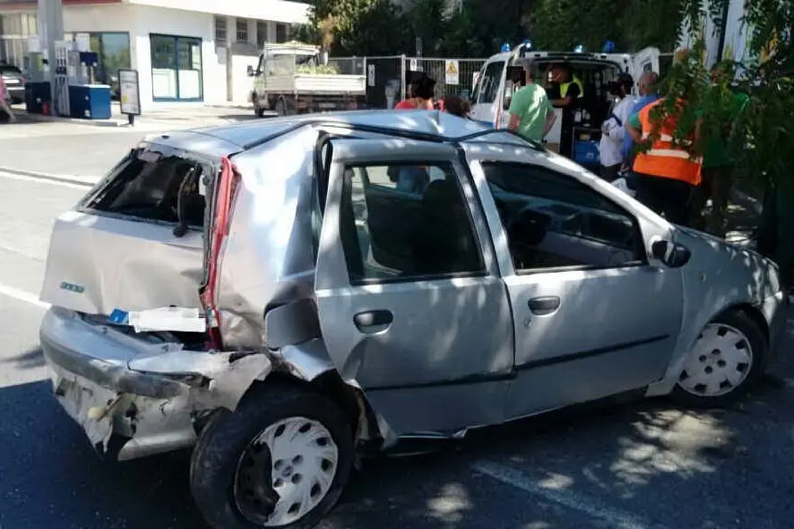 L'auto incidentata