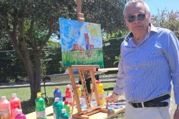 Il pittore Salvatore Puggioni (foto concessa)