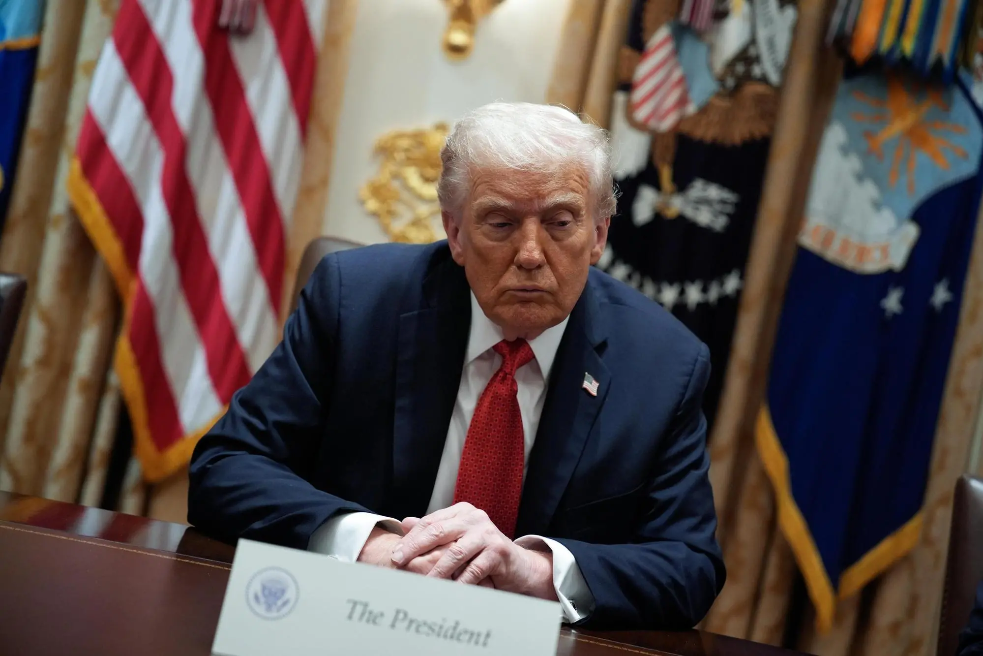 Trump alla Casa Bianca (Ansa)