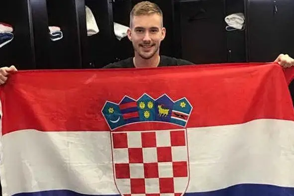 Filip Bradaric con la Croazia