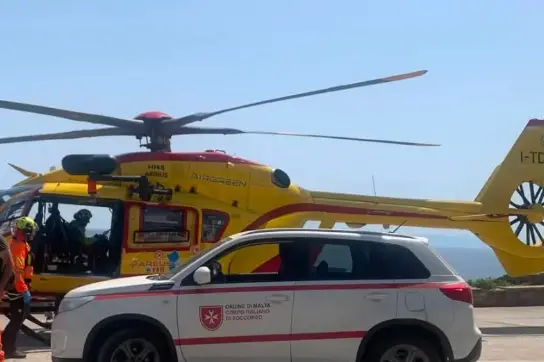 Un mezzo del CIsom all'Asinara (foto concessa)