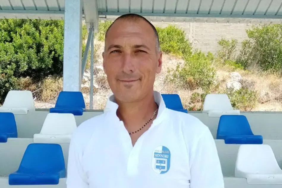 Il presidente del Sennori calcio Gianni Desini (L'Unione Sarda - Tellini)