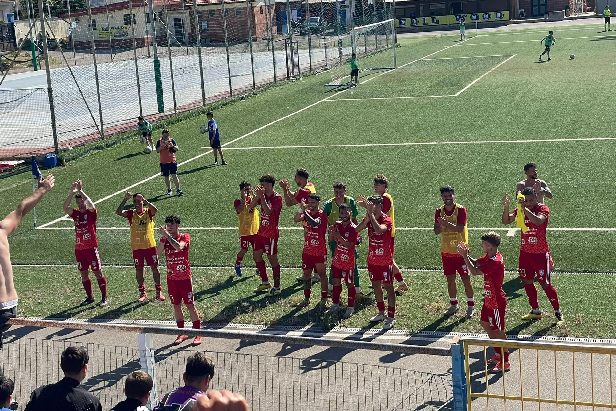 L'esultanza del Monastir a fine partita