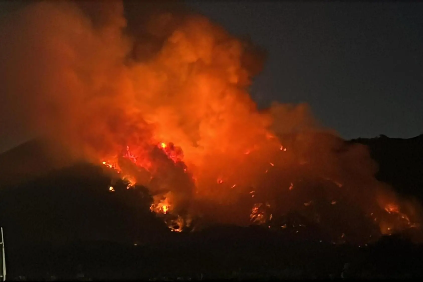 Il fuoco sul Vesuvio