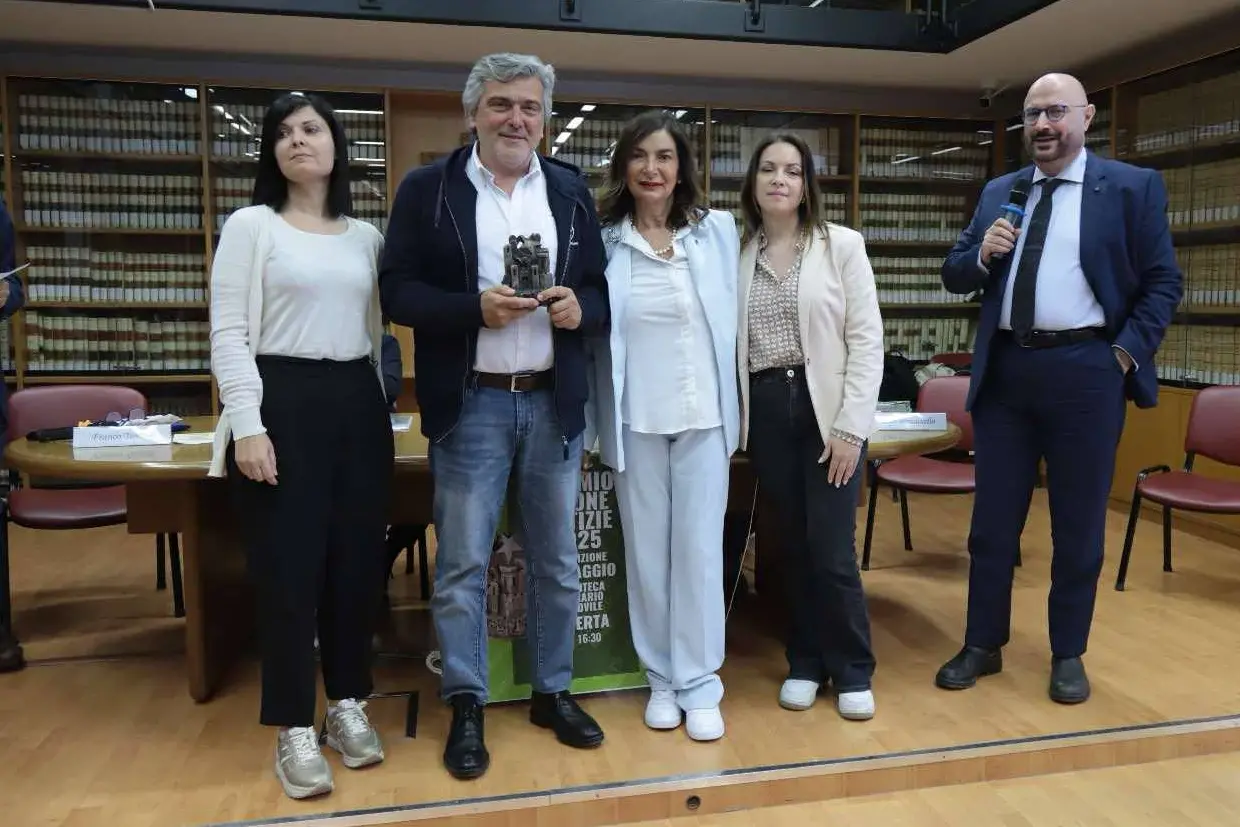 Ugo Bressanello con il premio