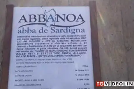 Un frame del servizio del Tg di Videolina