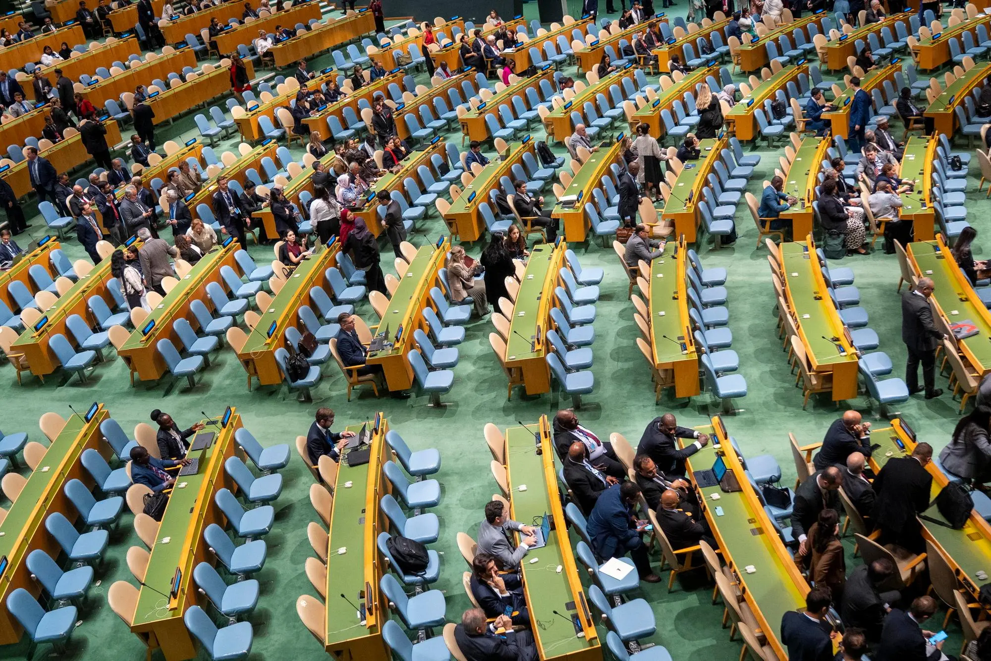 I banchi vuoti all'Onu (Ansa-Epa)