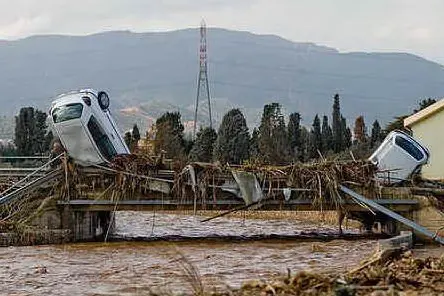 Un'immagine dell'alluvione del 2008 (L'Unione Sarda - Murgana)