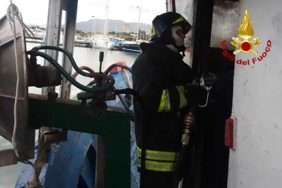 L'intervento dei vigili del fuoco