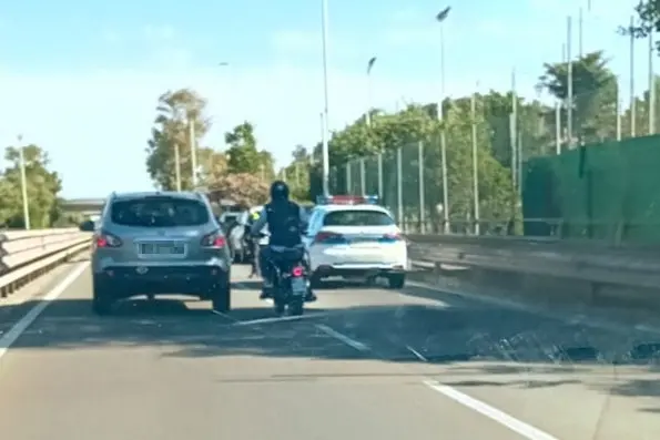 Uno dei due incidenti sull'Asse mediano