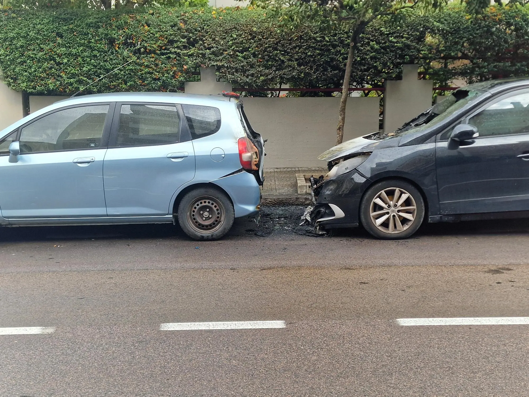 Le auto danneggiate