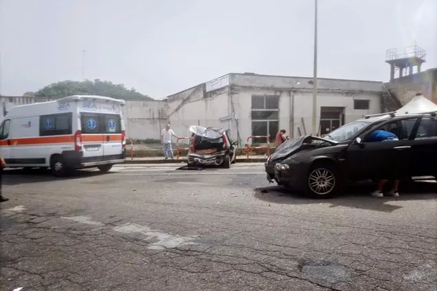 Le auto coinvolte nell'incidente