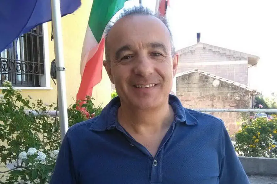 Franco Vellio Melas, sindaco di Siamanna (foto Pala)