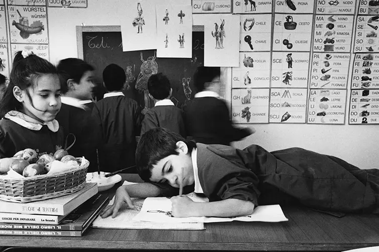 Una delle foto in mostra