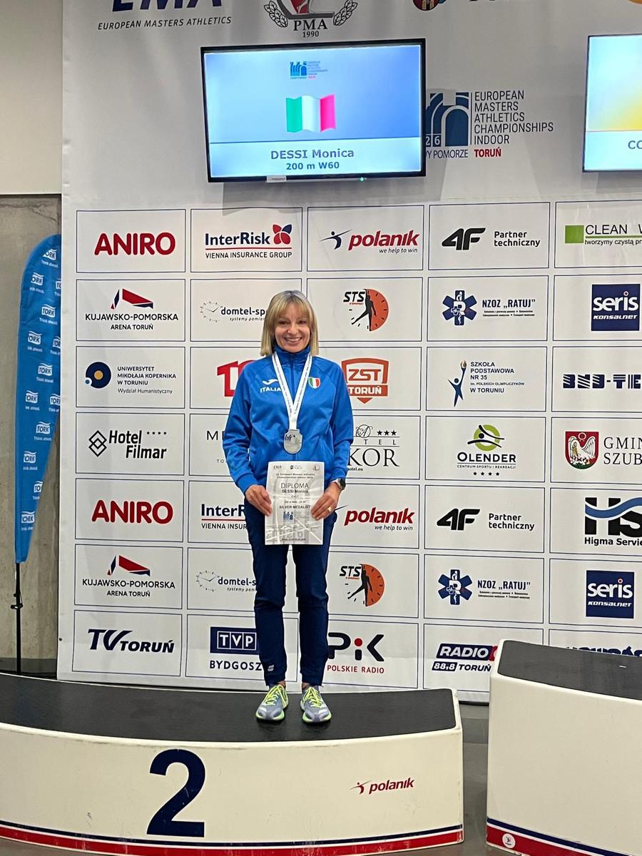 Atletica: Monica Dessì d’argento agli Europei Master nei 200 metri