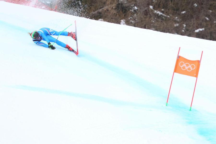 Milano Cortina: Sofia Goggia cade nella combinata a squadre