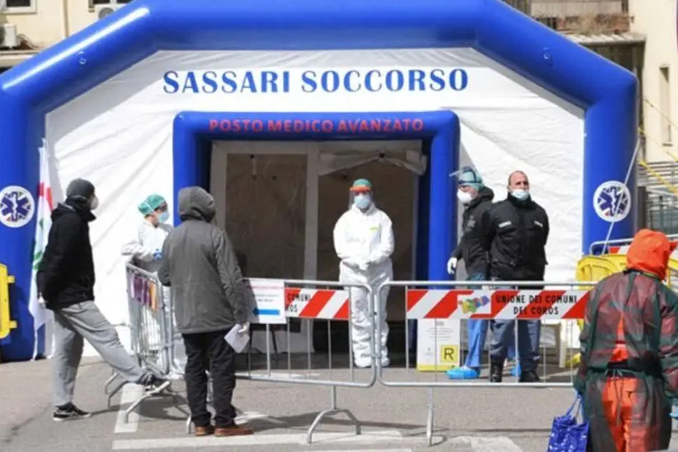 Il pre-triage a Sassari (Foto G.Calvi)