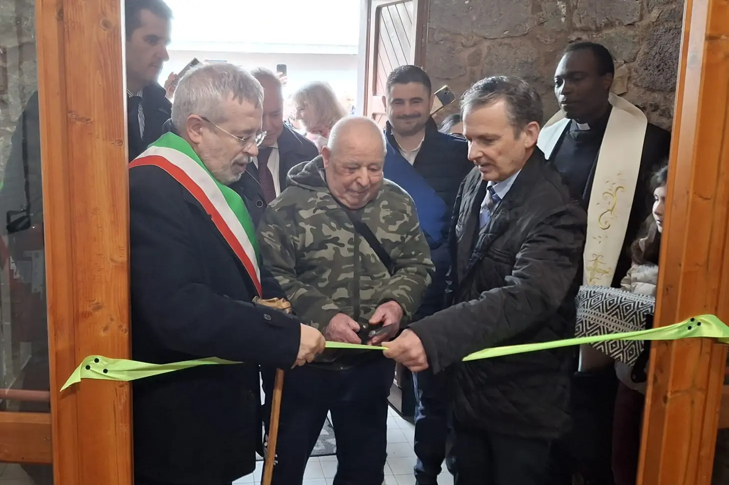 Paulilatino, taglio del nastro (foto Corrias)